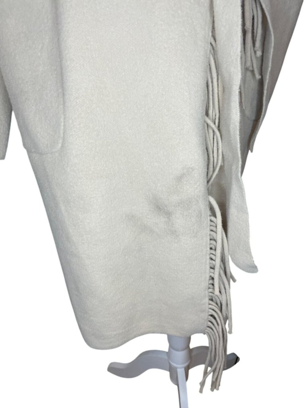NVLT Camel Clair Light Camel Fringe Belted Coatigan Women's L/G $160 NWT - Picture 4 of 8